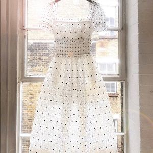 Self-Portrait Hibiscus Guipure Dress-NWTS